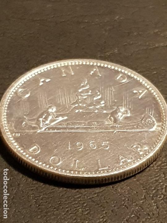 Monedas antiguas de Am&eacute;rica: Canada. 1 d&oacute;lar. 1965. - Foto 3