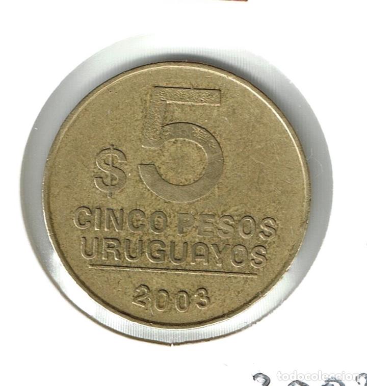 Monedas antiguas de Am&eacute;rica: URUGUAY 5 PESOS 2003 - Foto 1