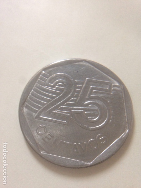 Monedas antiguas de Am&eacute;rica: Moneda de Brasil 25 centavos de 1994 - Foto 1