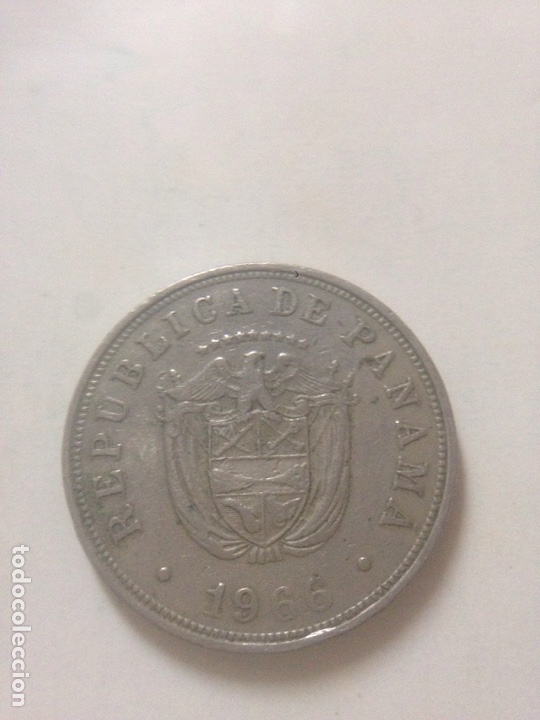 Monedas antiguas de Am&eacute;rica: Moneda de Panama de 5 centesimos de Balboa. 1966 - Foto 2