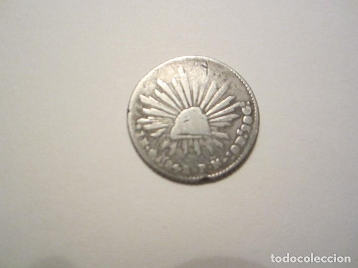 MONEDA DE 20 CENTAVOS DE PLATA DE MEXICO DE 1848 (Numismática - Extranjeras - América)