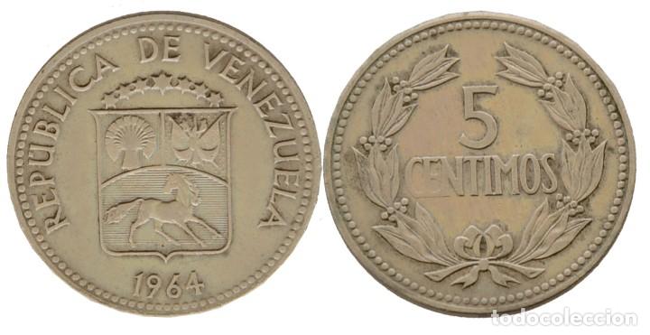 Monedas antiguas de Am&eacute;rica: VENEZUELA 5 CENTIMOS 1964 - Foto 1