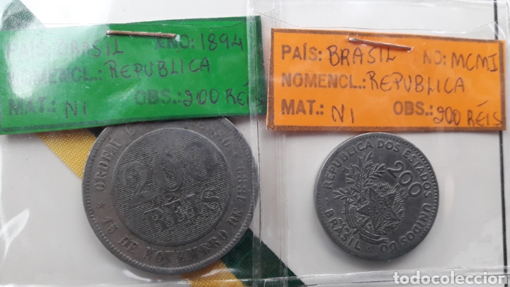 Monedas antiguas de Am&eacute;rica: Colecci&oacute;n 17 Monedas Brasil - Foto 3