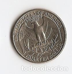 Monedas antiguas de Am&eacute;rica: 3 MONEDAS CUARTO DE D&Oacute;LAR - 1966, 1978, 1984 - Foto 4