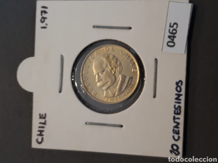 Monedas antiguas de Am&eacute;rica: Chile 20 c&eacute;ntimos 1971 - Foto 1