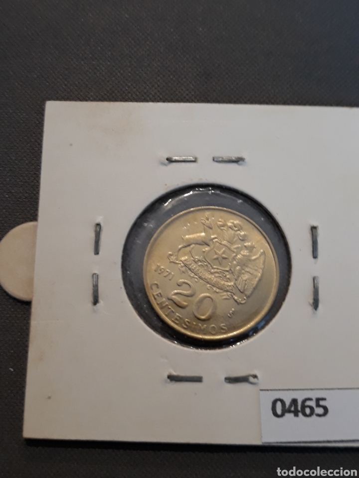 Monedas antiguas de Am&eacute;rica: Chile 20 c&eacute;ntimos 1971 - Foto 2
