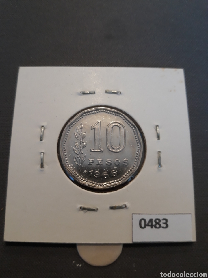 Monedas antiguas de Am&eacute;rica: Argentina 10 pesos 1966 - Foto 2