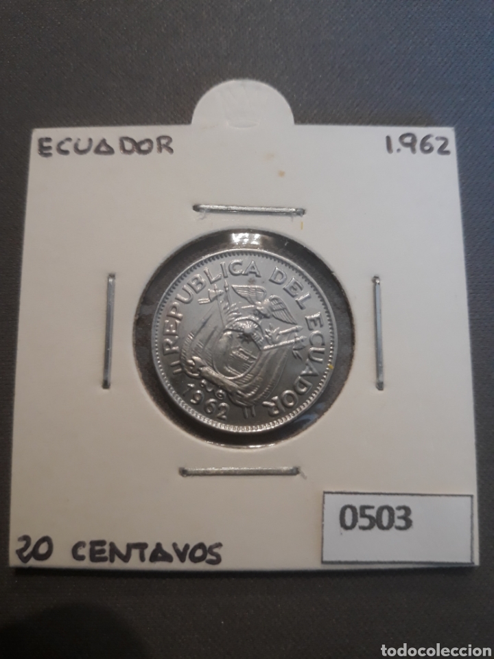 Monedas antiguas de Am&eacute;rica: Ecuador 20 centavos 1962 - Foto 1