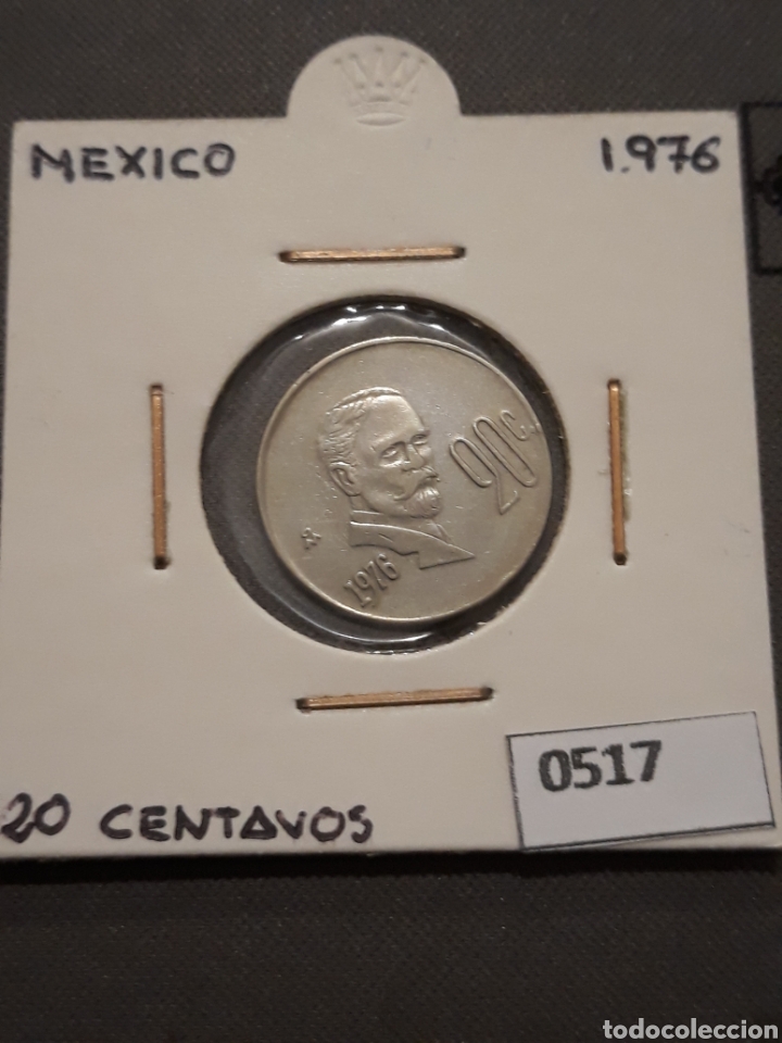 Monedas antiguas de Am&eacute;rica: M&eacute;xico 20 centavos 1976 - Foto 1