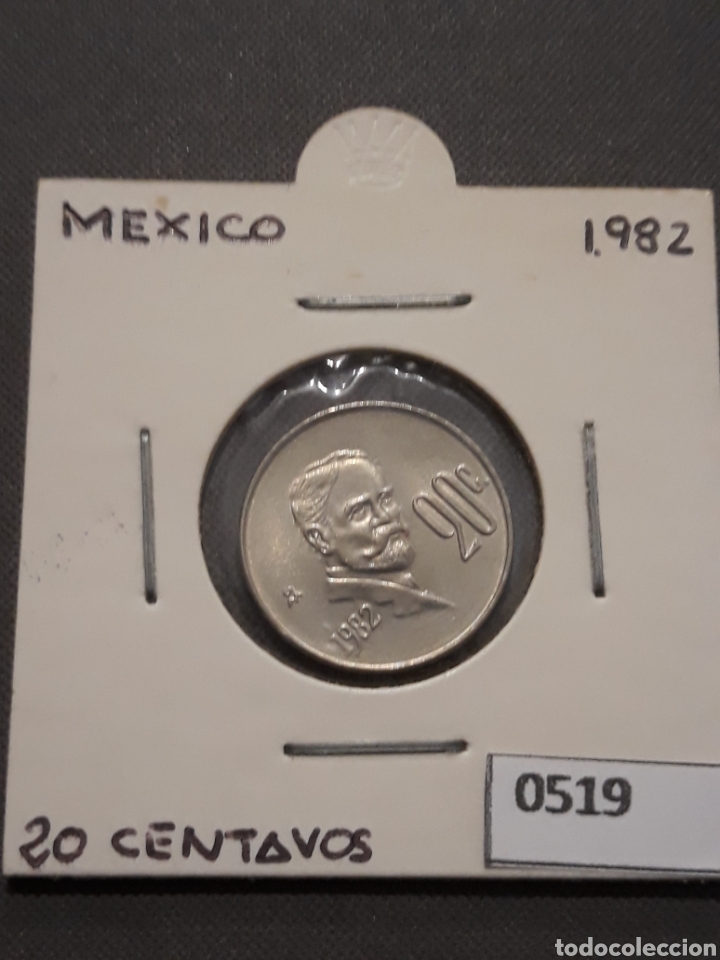 Monedas antiguas de Am&eacute;rica: M&eacute;xico 20 centavos 1982 - Foto 1
