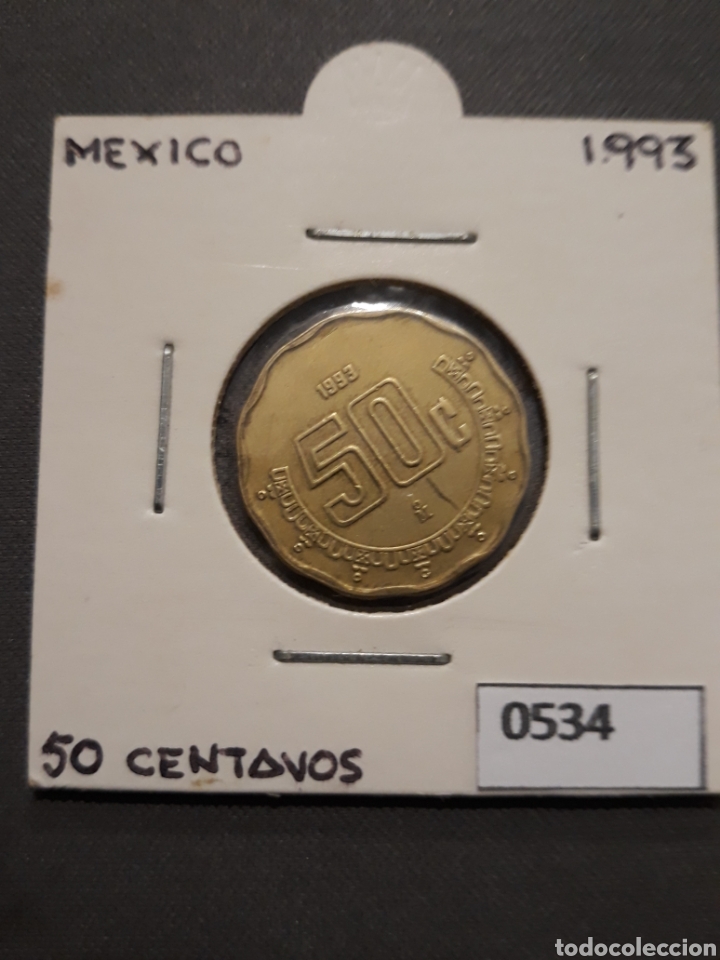 Monedas antiguas de Am&eacute;rica: M&eacute;xico 50 centavos 1993 - Foto 1