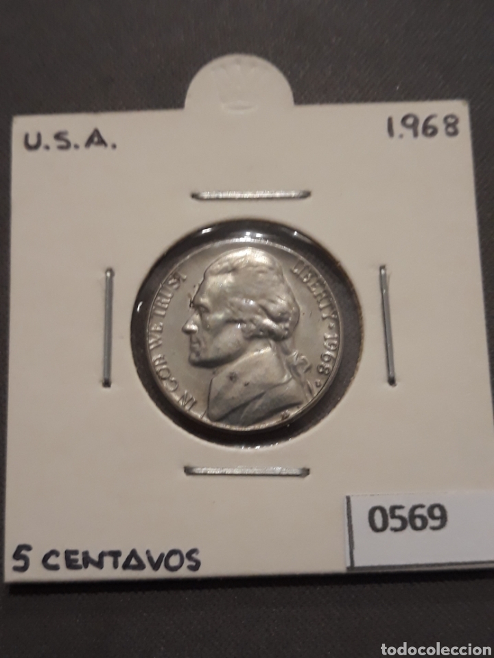 Monedas antiguas de Am&eacute;rica: USA 5 Centavos 1968 - Foto 1