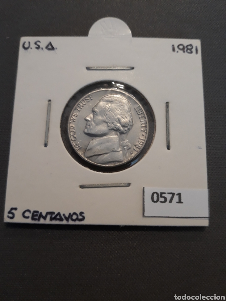 Monedas antiguas de Am&eacute;rica: USA 5 centavos 1981 - Foto 1