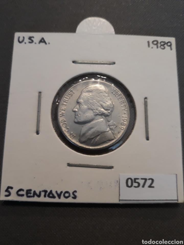 Monedas antiguas de Am&eacute;rica: USA 5 centavos 1989 - Foto 1