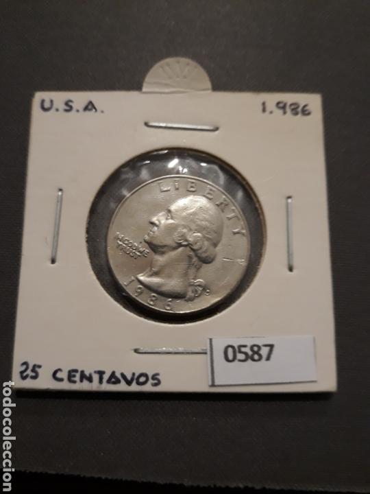Monedas antiguas de Am&eacute;rica: USA 25 Centavos 1986 - Foto 1