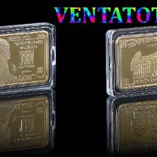 Monedas antiguas de América: ESTADOS UNIDOS LINGOTE 10 $ ORO DE 24 KILATES 41 GRAMOS ( PRESIDENTE - ALEXANDER HAMILTON )Nº9