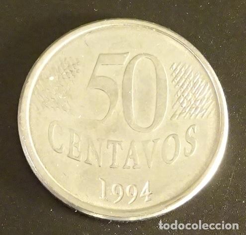 Monedas antiguas de Am&eacute;rica: BRASIL 50 CENTAVOS 1994 - Foto 2