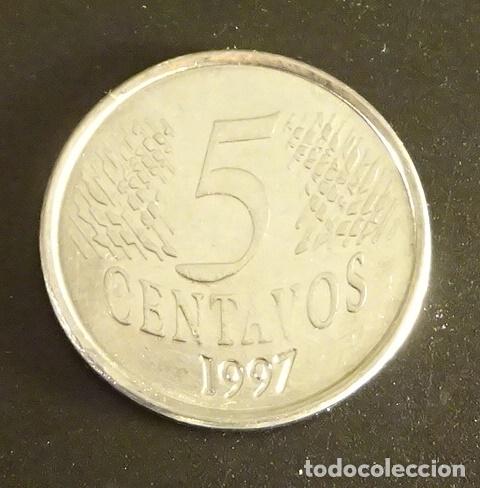 Monedas antiguas de Am&eacute;rica: BRASIL 5 CENTAVOS 1997 - Foto 2