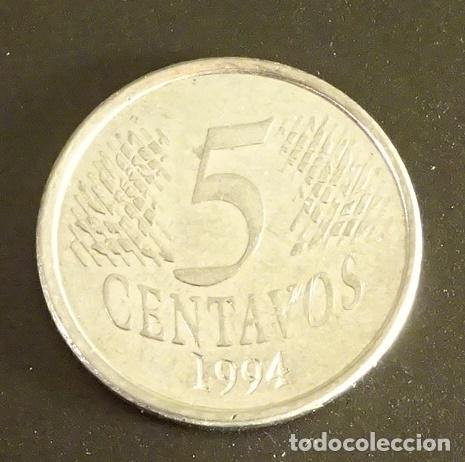 Monedas antiguas de Am&eacute;rica: BRASIL 5 CENTAVOS 1994 - Foto 2