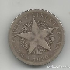 Monedas antiguas de América: MONEDA DEL CARIBE - 20 CENTAVOS DE PLATA DEL AÑO 1920