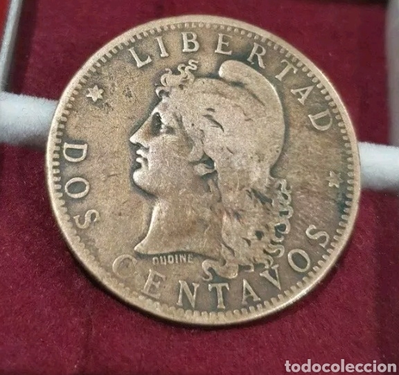 Monedas antiguas de Am&eacute;rica: Moneda argentina 2 centavos 1882 - Foto 2