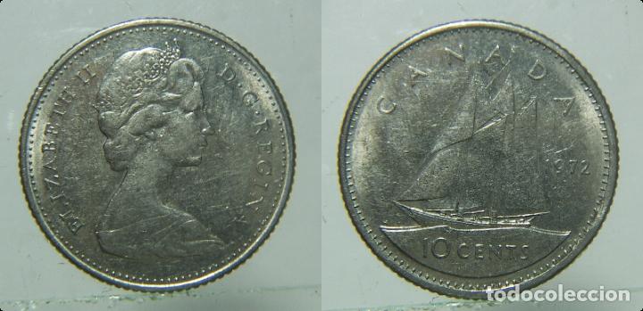 Monedas antiguas de Am&eacute;rica: MONEDA DE CANADA 10 CENTAVOS 1972 - Foto 1
