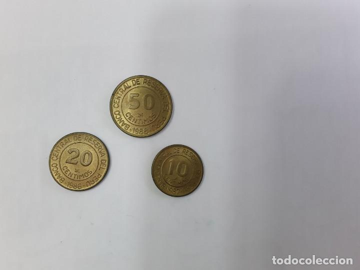 Monedas antiguas de Am&eacute;rica: 3 MONEDAS DE PERU DE 50, 20 Y 10 CENTIMOS - Foto 1