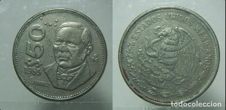 Monedas antiguas de Am&eacute;rica: MONEDA DE MEXICO 50 PESOS 1985