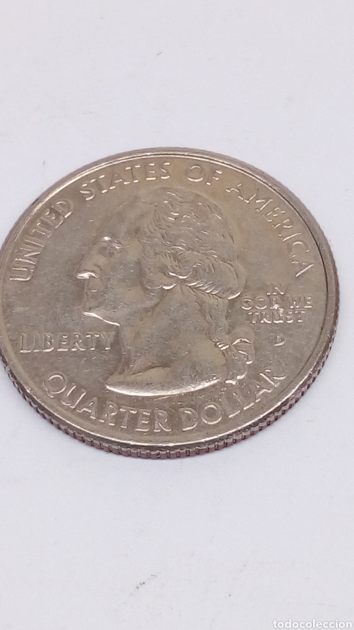 Monedas antiguas de Am&eacute;rica: Moneda Quarter dollar Virginia - Foto 2