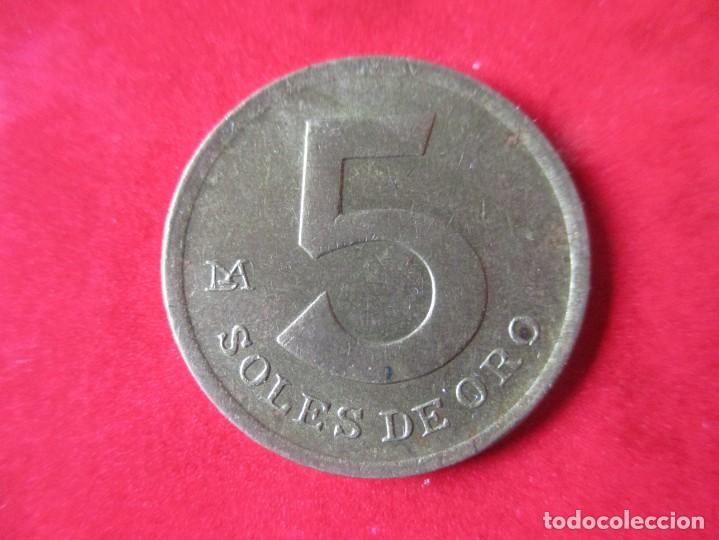 Monedas antiguas de Am&eacute;rica: Peru. moneda de 5 soles. 1981 - Foto 2