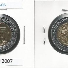 Monedas antiguas de América: MEXICO 2007 - 5 PESOS - KM 605 - CIRCULADA EBC+++. Lote 370813686