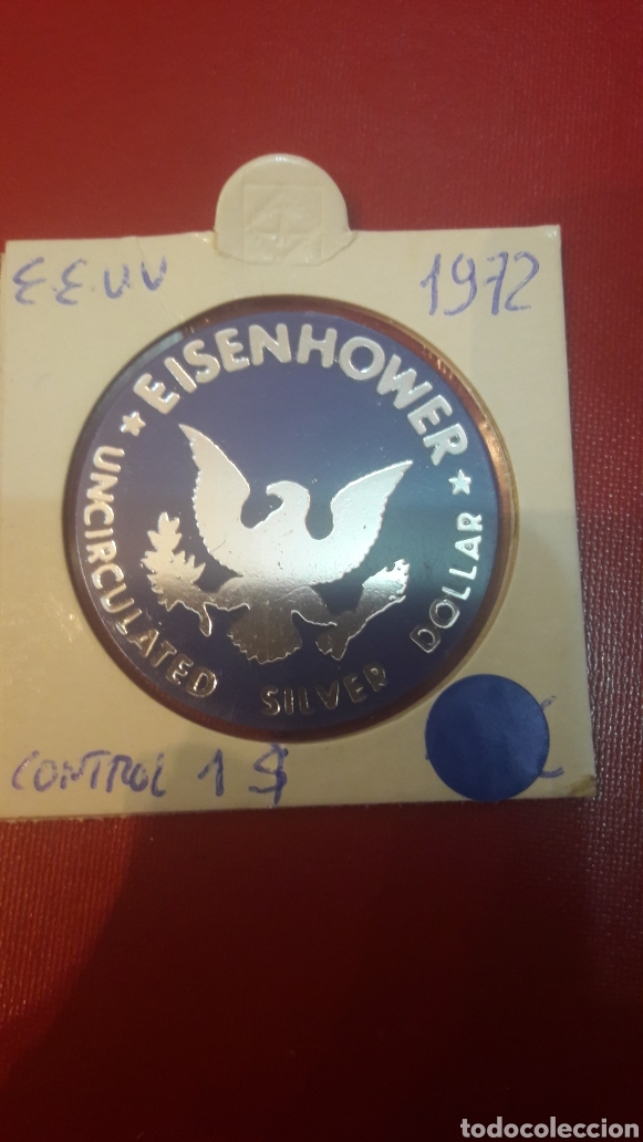 Monedas antiguas de Am&eacute;rica: E.E.U.U 1972 Control Un D&oacute;lar Eisenhower - Foto 1