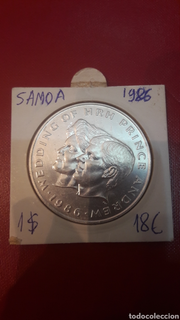Monedas antiguas de Am&eacute;rica: Samoa S&iacute;sifo 1986 un d&oacute;lar - Foto 1