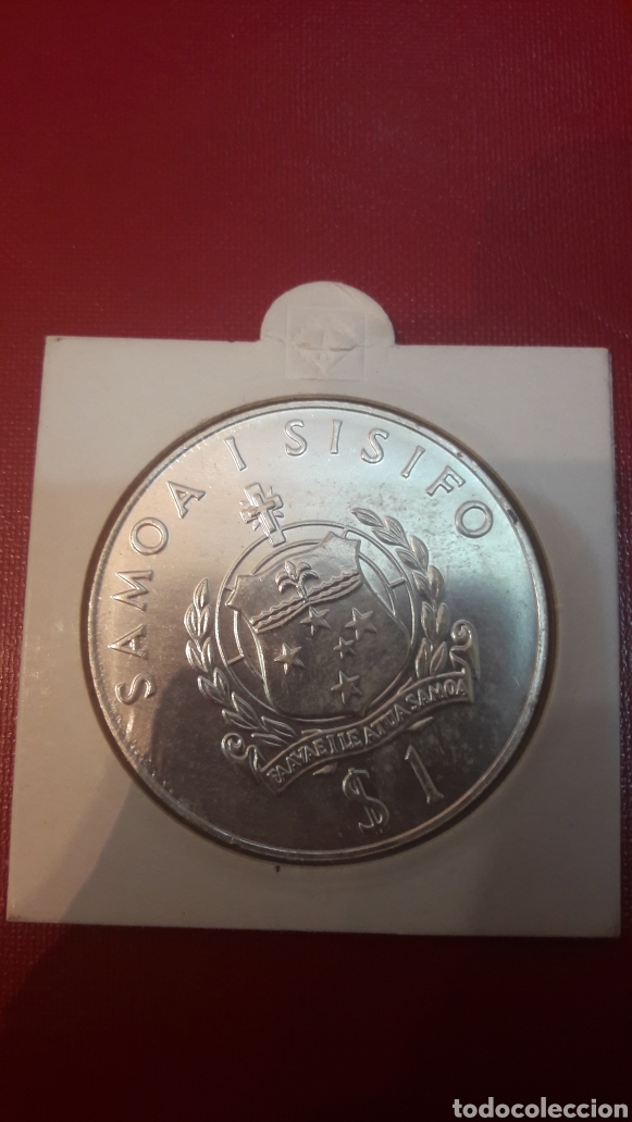 Monedas antiguas de Am&eacute;rica: Samoa S&iacute;sifo 1986 un d&oacute;lar - Foto 2