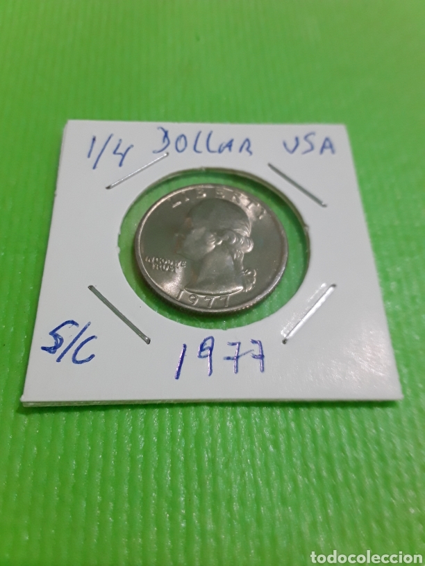 Monedas antiguas de Am&eacute;rica: Usa Quarter dolar 1977 - Foto 2