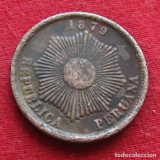 Monedas antiguas de Am&eacute;rica: Peru 2 centavos 1879 - Foto 2