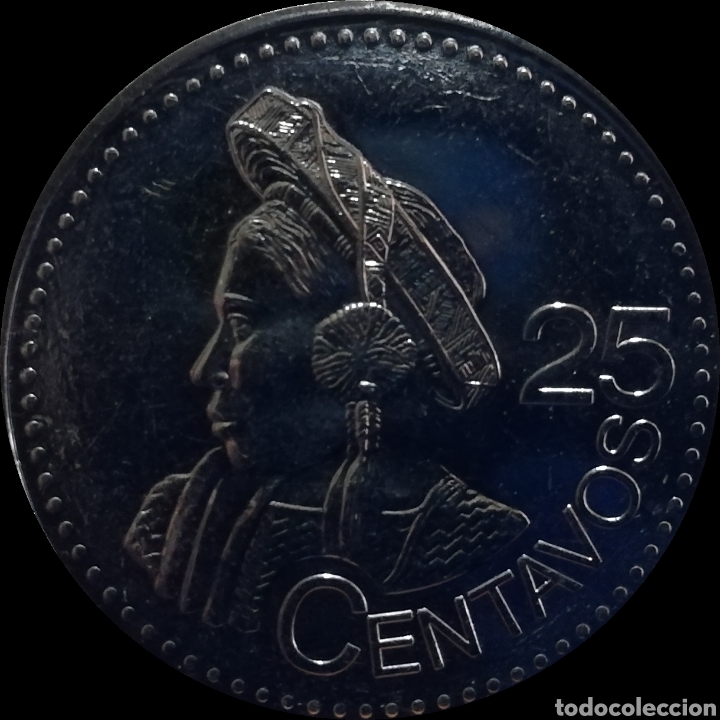Monedas antiguas de Am&eacute;rica: Guatemala 25 cent. 20p - Foto 1