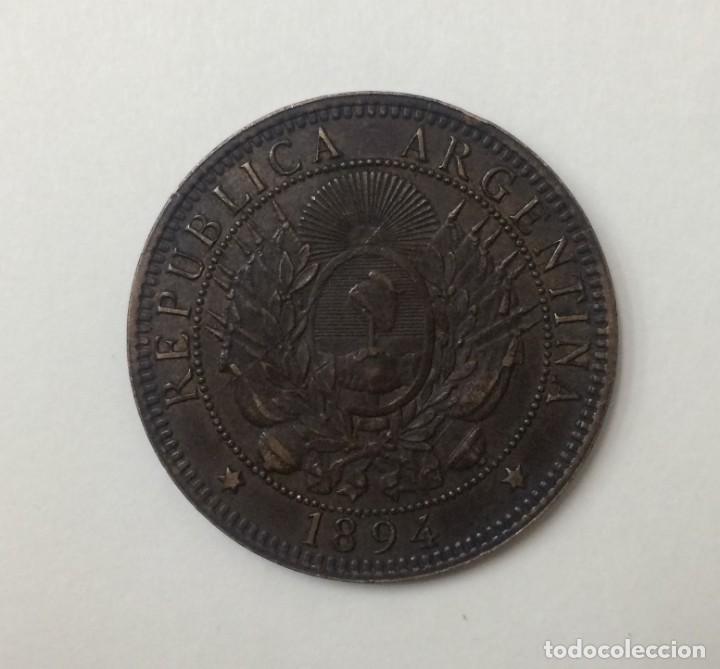 Monedas antiguas de Am&eacute;rica: 2 CENTAVOS. ARGENTINA, 1894 - Foto 2