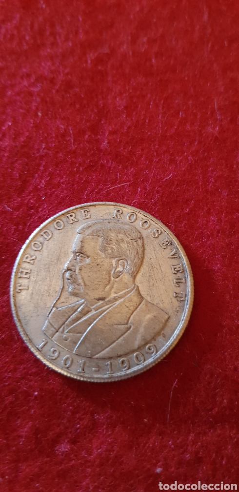 Moedas antigas da Am&eacute;rica: Moneda Theodore Roosevelt 1901 1909