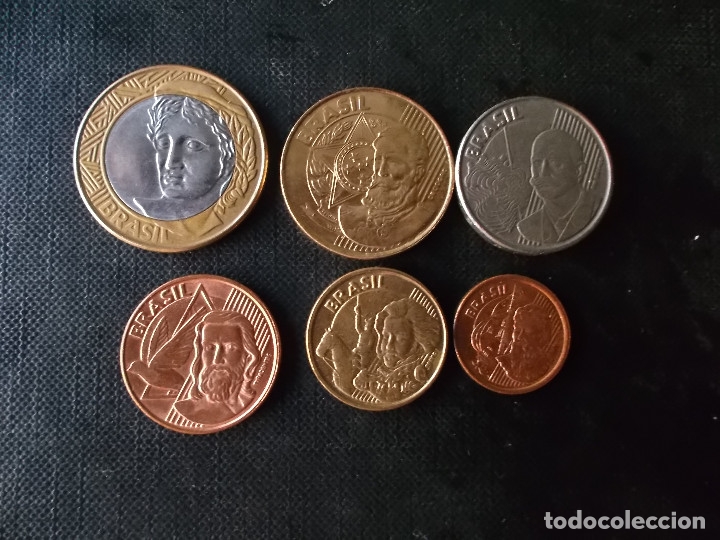 Conjunto De Monedas De Brasil Actuales Buy Old Coins Of America At Todocoleccion