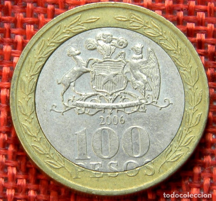 Monedas antiguas de Am&eacute;rica: Chile - 100 Pesos - 2006 - Foto 2