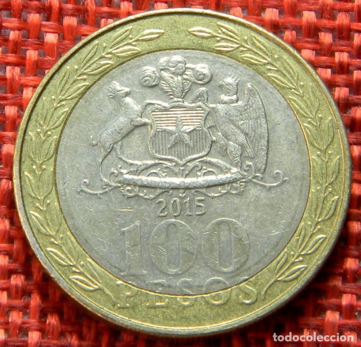 Monedas antiguas de Am&eacute;rica: Chile - 100 Pesos - 2015 - Foto 2