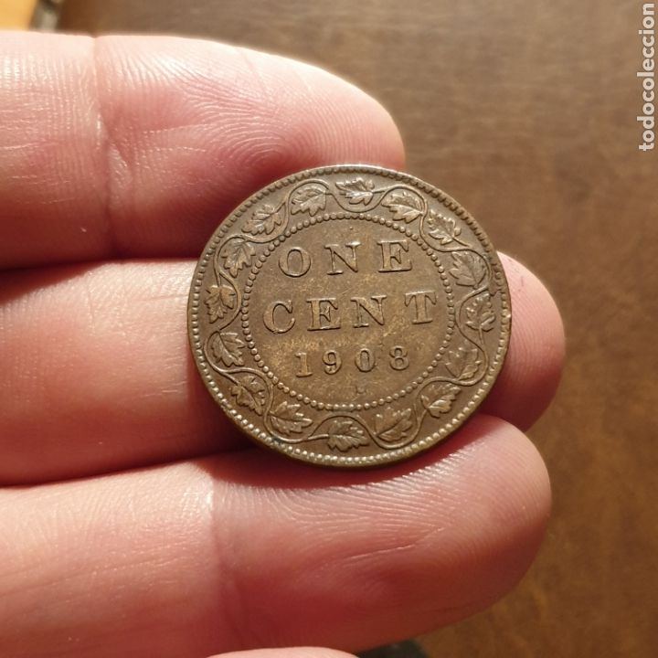 Monedas antiguas de Am&eacute;rica: CANADA 1 CENT 1908 - Foto 2