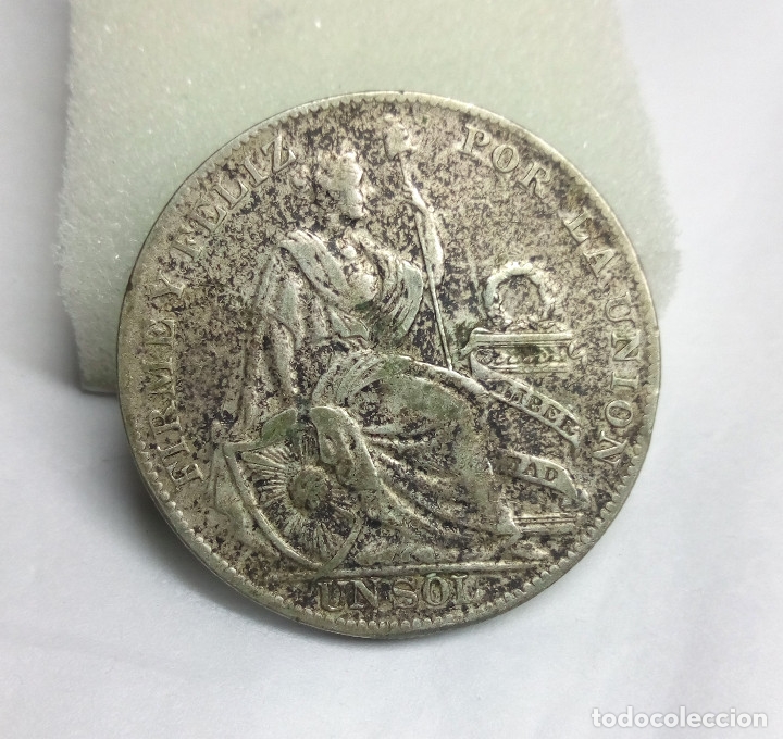 Monedas antiguas de Am&eacute;rica: MONEDA DE PLATA - 1 SOL DE LIMA, PERU (1934) - Foto 2