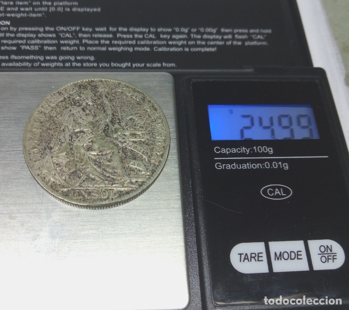 Monedas antiguas de Am&eacute;rica: MONEDA DE PLATA - 1 SOL DE LIMA, PERU (1934) - Foto 3