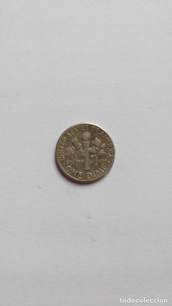 Monedas antiguas de Am&eacute;rica: EEUU One Dime de Plata 1957 - Foto 2