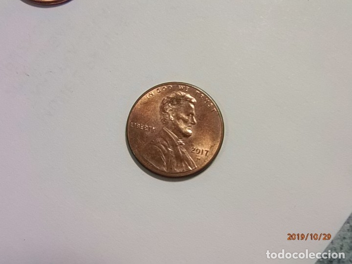 Monedas antiguas de Am&eacute;rica: ESTADOS UNIDOS ONE CENT 2017 - EBC. - Foto 1