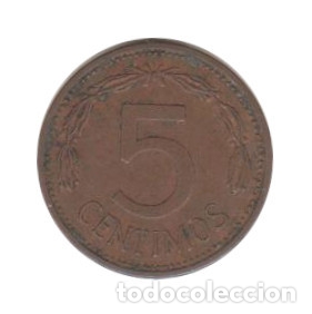 Monedas antiguas de Am&eacute;rica: 5 c&eacute;ntimos Venezuela Moneda - Foto 1