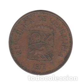 Monedas antiguas de Am&eacute;rica: 5 c&eacute;ntimos Venezuela Moneda - Foto 2