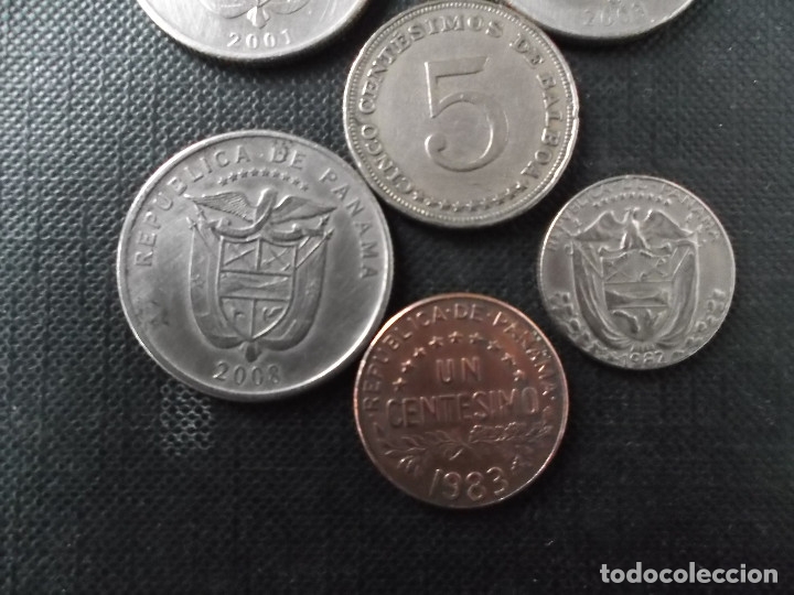 Monedas antiguas de Am&eacute;rica: conjunto de monedas de Panama - Foto 6